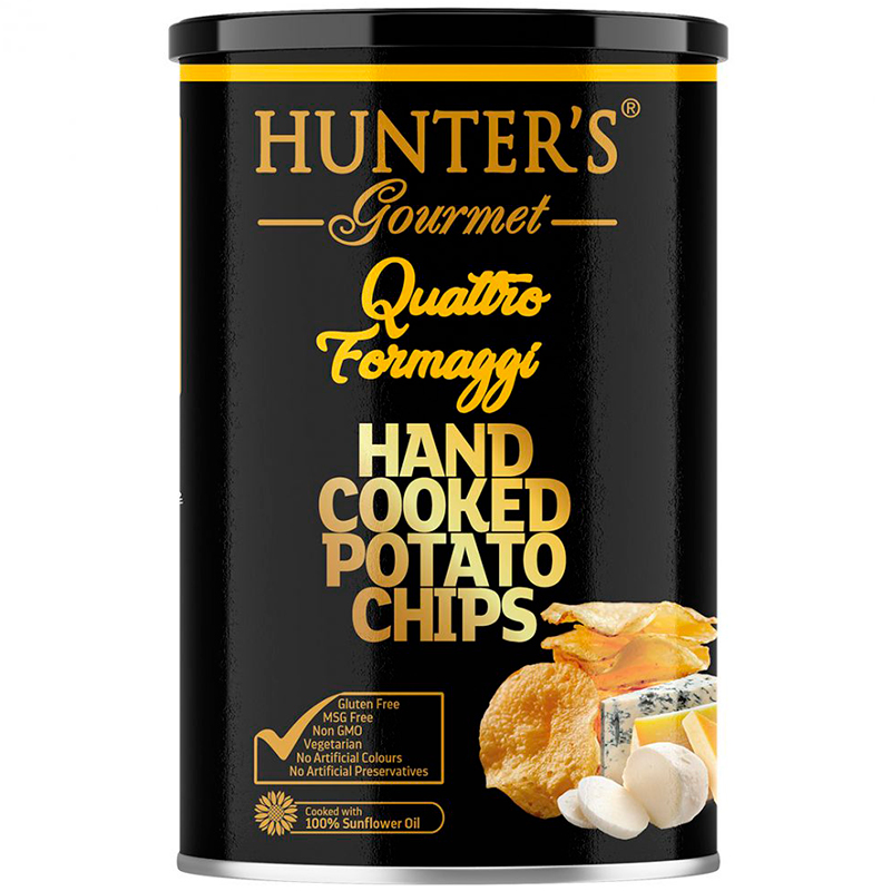 Чипсы Hunter's Gourmet Четыре сыра 150 гр