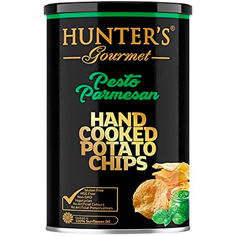 Чипсы Hunter's Gourmet Соус Песто Пармезан 150 гр